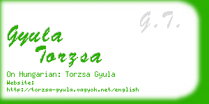 gyula torzsa business card